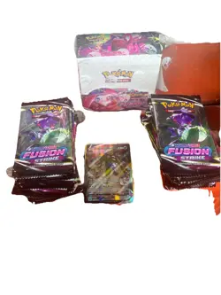 Pokemon TCG Sword & Shield Fusion Strike Booster Box of 34 Packs - Image 2
