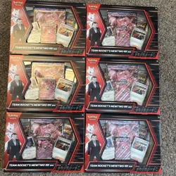 Lot of 6 - Pokemon TCG Team Rocket's Mewtwo Ex Box - Brand New Factory Sealed - Image 1