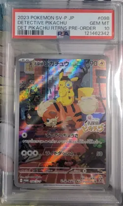PSA 10 DETECTIVE PIKACHU 098/SV-P PROMO 2023 POKEMON RETURNS PRE-ORDER JAPANESE - Image 1