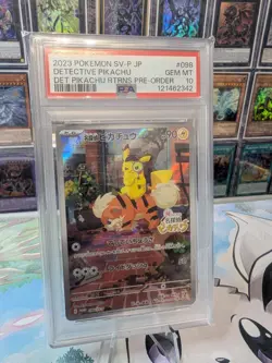 PSA 10 DETECTIVE PIKACHU 098/SV-P PROMO 2023 POKEMON RETURNS PRE-ORDER JAPANESE - Image 3