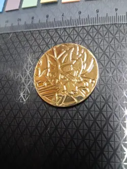 Zacian Gold Metal UPC Pokemon TCG Flipping Coin - Image 1