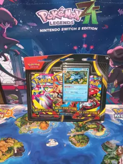 Pokemon TCG: Mega Evolution 3 Pack Blister (Golduck). Sealed. - Image 1