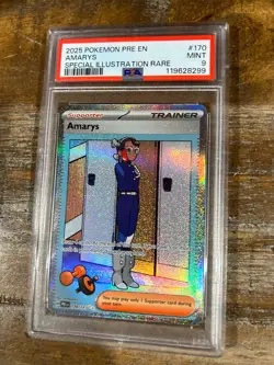 POKEMON 2025 Prismatic Evolutions Special Illustration Rare AMARYS #170 PSA 9 - Image 1