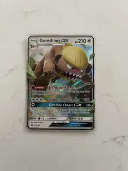 Pokemon TCG Gumshoos GX Sun & Moon Base Set 110/149 Holo Ultra Rare - Image 1