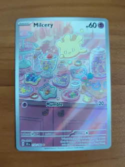 Milcery 152/142 Pokemon TCG Stellar Crown Illustration Rare Holo - Image 1