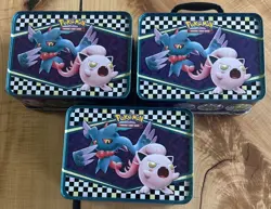 2024 Pokemon Collector Chest Back to School EMPTY Lunch Box Tins Lot Of 3 - Image 4