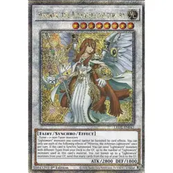 LEDE-EN043 Minerva, the Athenian Lightsworn : Quarter Century Secret Rare 1st Ed - Image 1