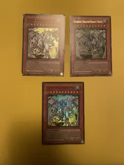 3x Stardust Dragon/Assault Mode DPCT & DP09-EN001 1st Edition Yugioh HP - Image 1