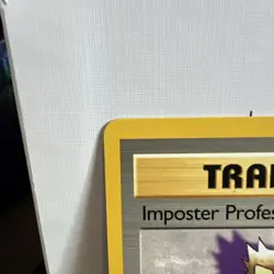 Pokemon Card Imposter Professor Oak Base Set Rare 73/102 - LP - Image 2