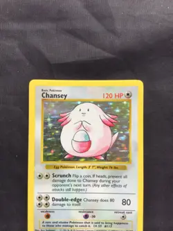 Pokemon Cards: Base Set Shadowless Rare Holo: Chansey 3/102 - Image 2