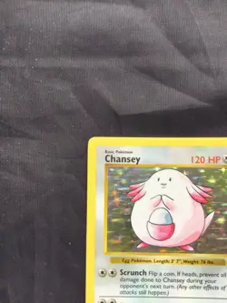 Pokemon Cards: Base Set Shadowless Rare Holo: Chansey 3/102 - Image 3