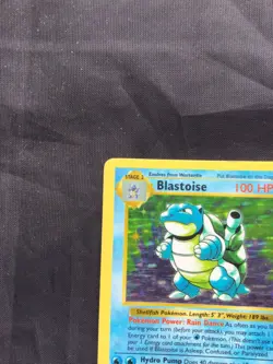 Pokemon Cards: Base Set Shadowless Rare Holo: Blastoise 2/102 - Image 3