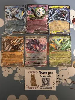 Pokemon TCG Black Bolt EX Bundle - 6 EX Cards - Image 1