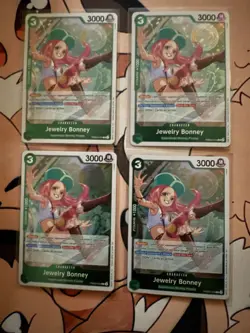One Piece PRB02 Jewelry Bonney English Playset x4 PRB02-004 4 Card Set - Image 1