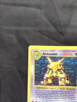 Pokemon Cards: Base Set Shadowless Rare Holo: Alakazam 1/102 - Image 3
