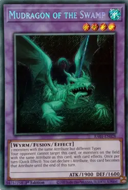 RA01-EN028 MUDRAGON OF THE SWAMP SECRET RARE 1ST EDITION YuGiOh CARD - Image 1