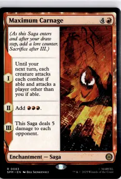 Maximum Carnage R Marvel's Spider-Man 83 MTG Card - Image 1