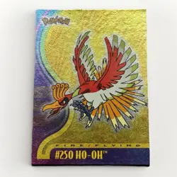 2001 TOPPS HO-OH #250 HOLO FOIL Pokemon Johto League Champions Set Rare VTG Card - Image 1