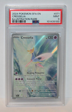 Psa 9 Cresselia 71 2024 Shrouded Fable Illustration Rare Pokemon Card - Image 3