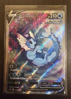 Vaporeon V SWSH181 Sword & Shield Pokemon TCG Promo Cards - Image 1