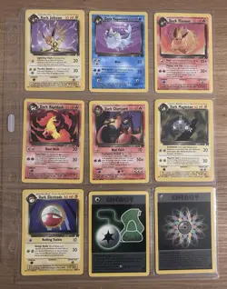 Pokemon Team Rocket Cards Bundle 2000 (63 authentic cards) Inc Dark Charizard - Image 1