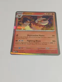 Flareon - 136/165 - Pokemon 151 Holo Rare Card NM-Mint - Image 3