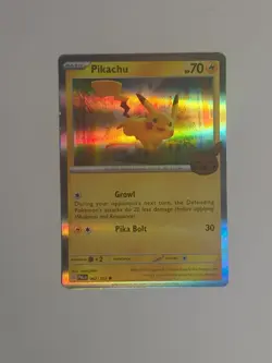 Pokemon Card PIKACHU 062/193 Trick or Trade 2023 with Halloween Stamp Holo - Image 2