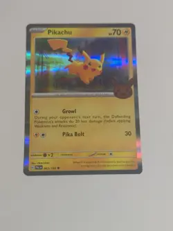 Pokemon Card PIKACHU 062/193 Trick or Trade 2023 with Halloween Stamp Holo - Image 3
