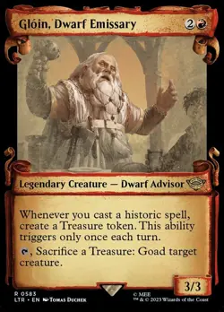 Near Mint x 1 Gloin, Dwarf Emissary - Foil - Showcase Scrolls The Lord of the Ri - Image 1