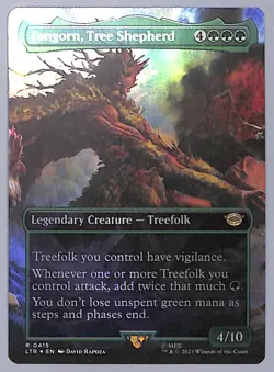Fangorn, Tree Shepherd - Borderless - Foil - 415 - LOTR (LTR) MTG - Image 1