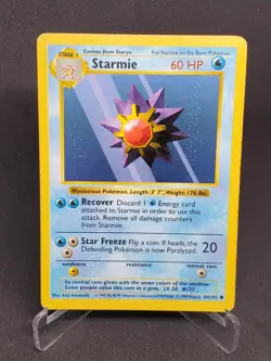 Starmie Base Set Pokemon TCG 64/102 Regular Shadowless Common - Image 1