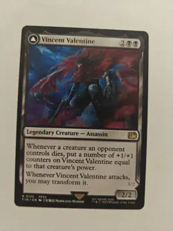 Magic MTG Final Fantasy Vincent Valentine #125 FIN *NON-FOIL* Rare - Image 1