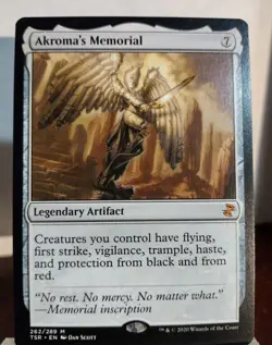 MTG Akroma's Memorial Time Spiral Remastered LP X1 Magic The Gathering - Image 1
