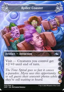 X 1 Roller Coaster NM 225 Unfinity MTG Magic The Gathering - Image 1