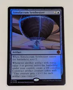 Simulacrum Synthesizer Outlaws of Thunder Junction: the Big Score Foil - Image 1