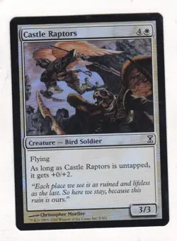 MTG: Time Spiral: Foil: Castle Raptors - Image 1