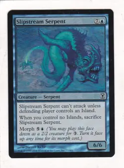 MTG: Time Spiral: Foil: Slipstream Serpent - Image 1