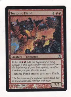 MTG: Time Spiral: Foil: Tectonic Fiend - Image 1