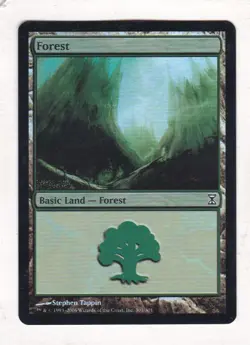 MTG: Time Spiral: Foil: Forest #301 - Image 1