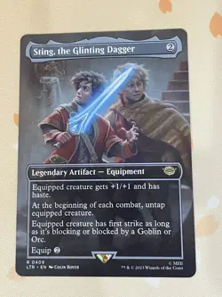 Magic The Gathering, Sting, the Glinting Dagger, Extended Art, ENG, LP - Image 1