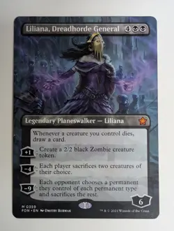 MTG - Liliana, Dreadhorde General - FDN - M - Borderless - 359 - Image 1