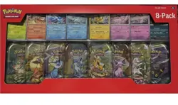 Pokemon Prismatic Evolutions Costco 8 Mini-Tin Bundle w/Promo Cards SEALED - Image 1