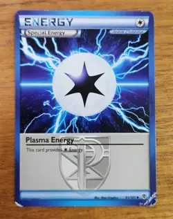 Uncommon Plasma Energy Pokemon Energy Card, Plasma Blast Set 91/101 - Image 1