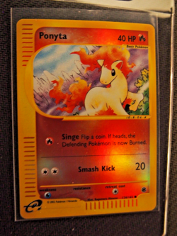 NM (Reverse Holo) Pokemon PONYTA Card EXPEDITION Base Set 126/165 Common Foil - Image 2
