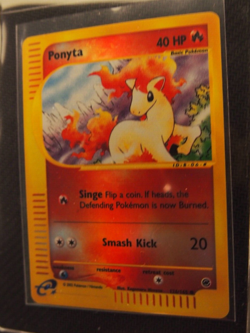 NM (Reverse Holo) Pokemon PONYTA Card EXPEDITION Base Set 126/165 Common Foil - Image 3