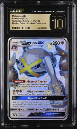 METAGROSS GX Guardians Rising Ultra Rare #157a CGC Pristine 10 Pokemon - Image 1