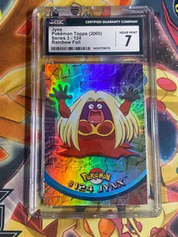 2000 Topps Pokemon Series 3 Rainbow Foil Jynx CGC 7 - Image 1