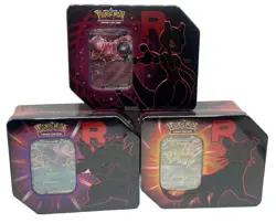 Pokemon TCG Sealed Destined Rivals Team Rocket Tin Set of 3 Brand New Sealed - Image 2