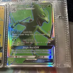 Pokemon TCG Sceptile GX Lost Thunder 196/214 Holo Full Art Ultra Rare - Image 1