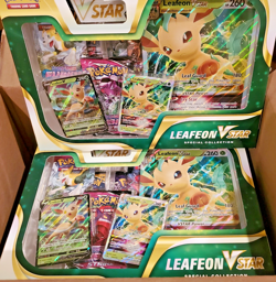 POKEMON TCG GLACEON & LEAFEON V STAR Special Collection Boxes - Lot of 4 - Image 2
